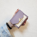 Women's Fashion Simple Folding Clashing Wallet