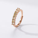 Champagne Real Gold Qigongzhu Ring Female Accessories