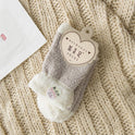 Women's Solid Colour Home Towel Warm Monthly Socks