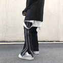 Wide leg pants split sweatpants