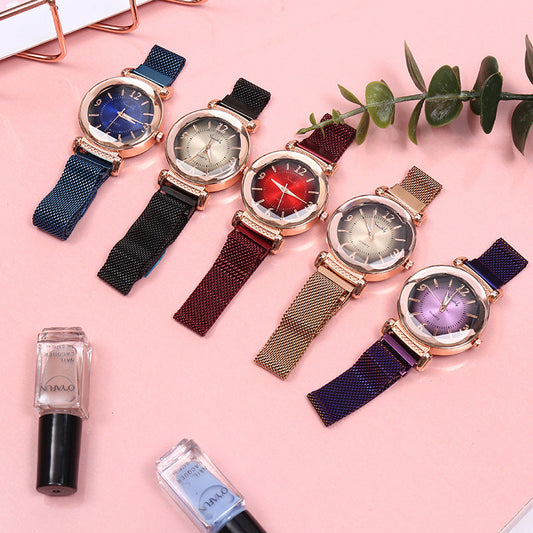 Gradient color trend watch ladies fashion casual