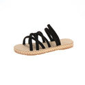 Flat woven sandals