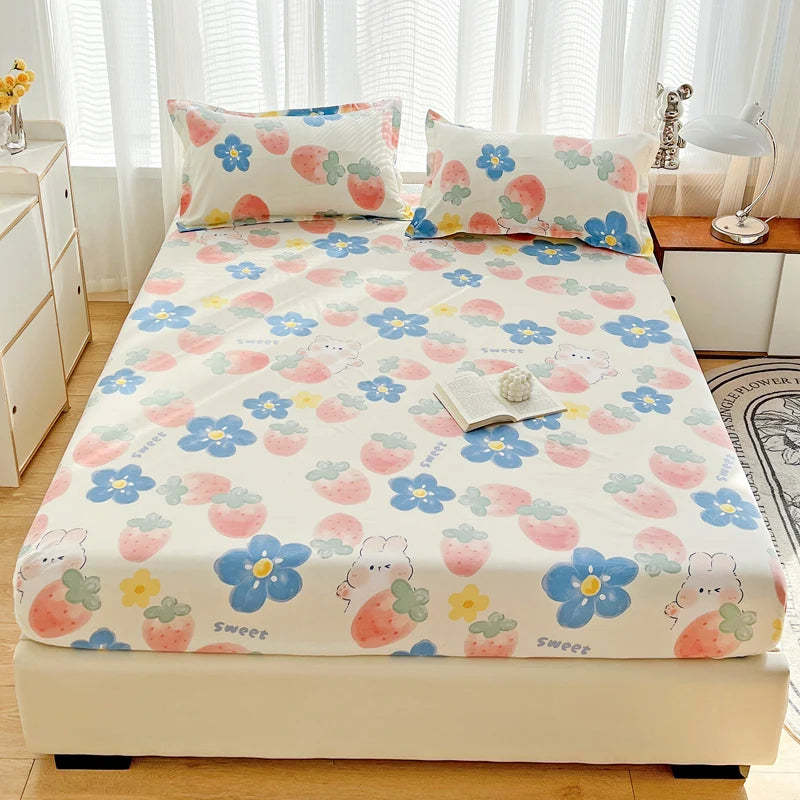 Dust Mattress Protective Cover Three-piece Bed Sheet Set