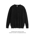 Autumn And Winter Twist Round Neck Sweater Sweater Japanese Retro Simple