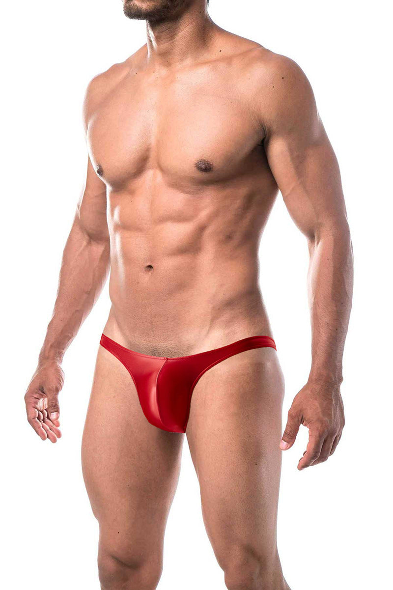 Silky Shiny Sexy Silky Transparent Glossy Hipster Men's Thong T-shaped Panties Sexy