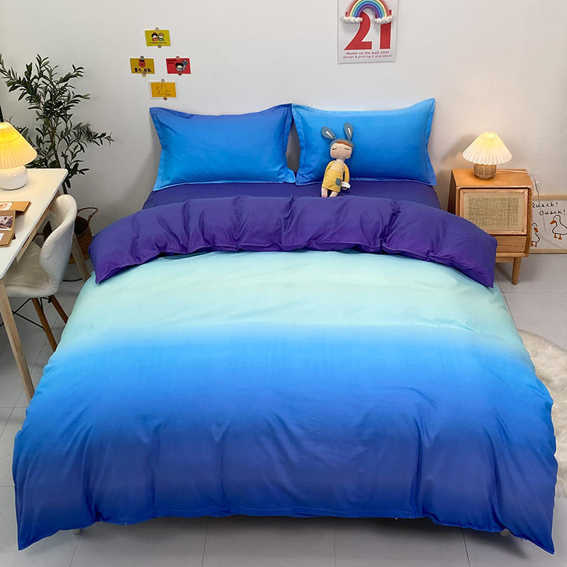 Four-piece Bed Set Blue Night Sky Bed Sheet Quilt Cover Single Double