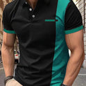 Summer Stripes Printed Men's Sports Polo Shirt