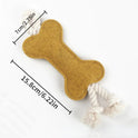 Dog Teeth Grinding Bite Resistant Rope Knot Training Bone Shaped Pet Puzzle Bite Resistant Toy Felt Bone Shaped Dog Toy