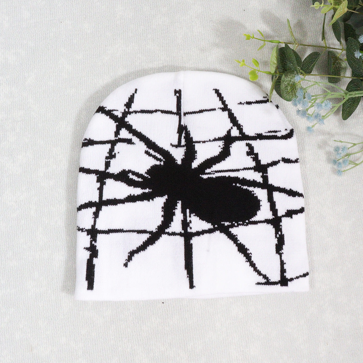 Spider Web Y2g Trendy Pullover Knitted Hat