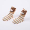 Three-Dimensional Striped Animal Children's Socks