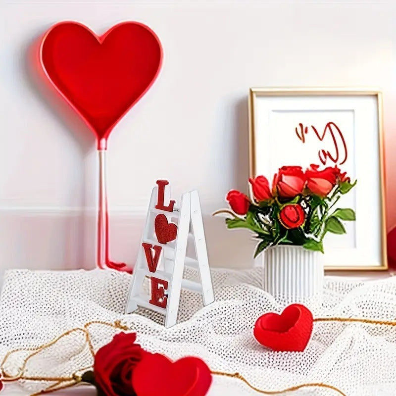 Valentine's Day Wooden Love Ladder Decoration