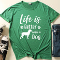 Our Dog Needed A Friend Letter Print Short-sleeve