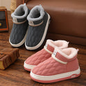 Winter Leather Waterproof Cotton Shoes Women