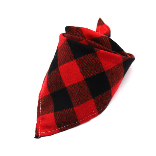 Thick flannel triangle scarf