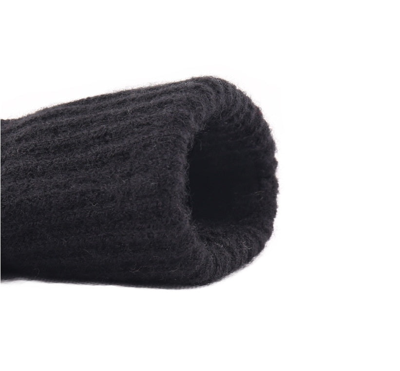 Outdoor Men's Split Finger Knitted Woolen Warm Gloves