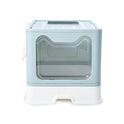 Fully Enclosed Odor-proof Drawer Foldable Cat Litter Basin