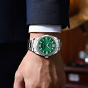 Men's Luminous Steel Strap Roman Scale Quartz Watch