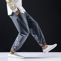 Chinese style men's plus size casual pants