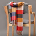 British Plaid Imitation Cashmere Tassels Couple Parent-child Men's Scarf