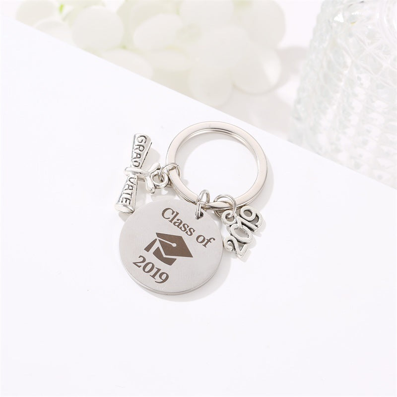 Graduation Season Gift Class Of Stainless Steel Keychain