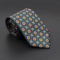 Super Soft Bohemian Silk Ties Men's Fashion 75mm Necktie