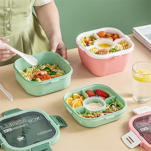 Large Capacity Separated Plastic Seal Lunch Box