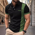 Summer Stripes Printed Men's Sports Polo Shirt