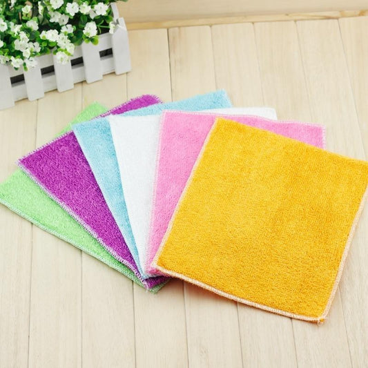 Bamboo Fiber Dish Towel Absorbent Oil-free Rag