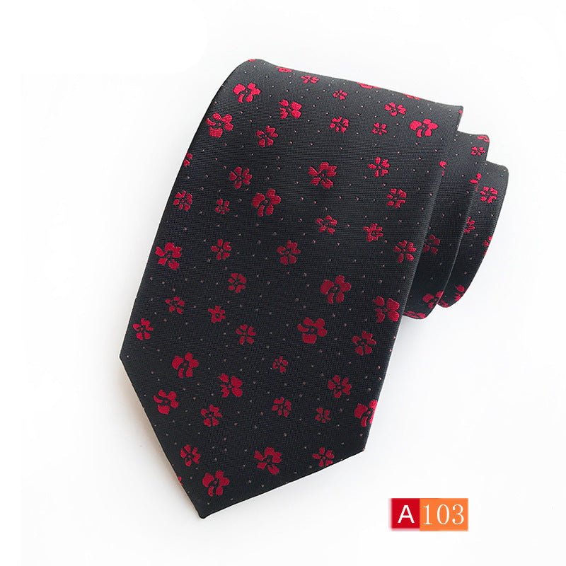 Men's Casual Formal Wear Polyester Jacquard Tie