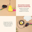 Creative Interactive Cat Toy Swinging Sound Response And Reward System Retractable Cat Teaser Toy