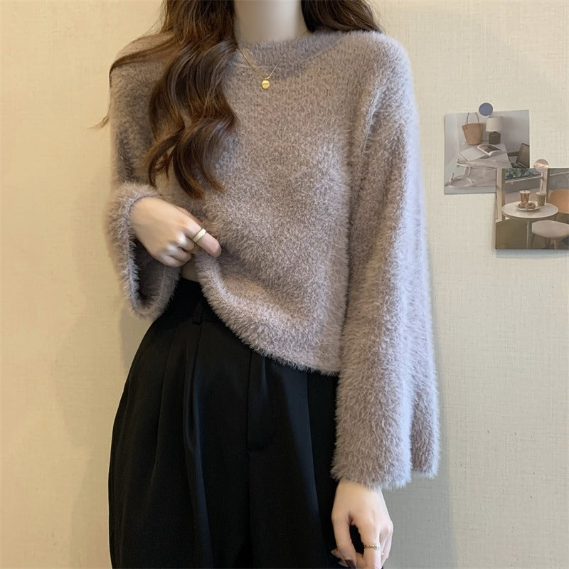 Short Knitted Bottoming Shirt For New Year