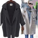 Women Autumn Loose Cardigan Sweater Coat Jacket