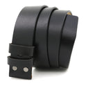 38cm No Buckle Men's Leather Belt