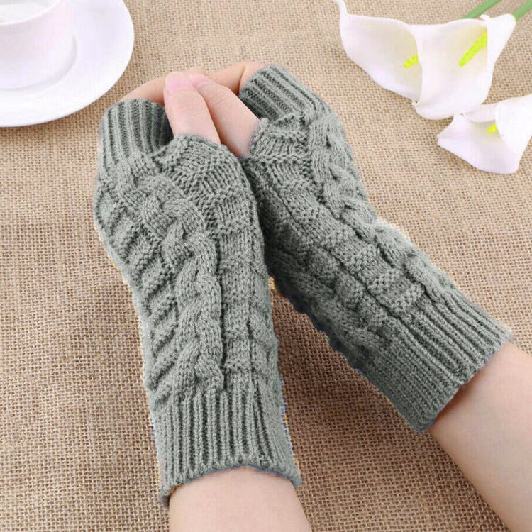 Women's Popular Winter Fingerless Gloves Warm