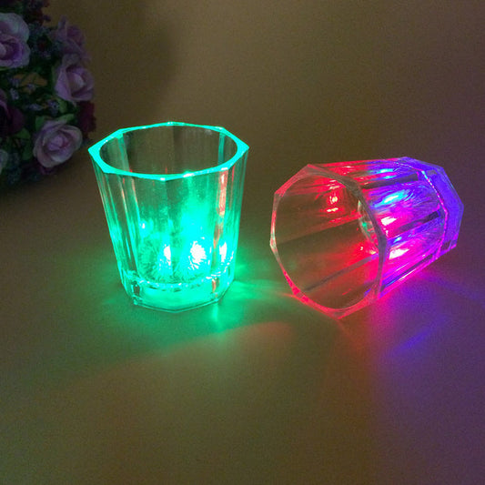 Small Octagon Cup Led Cup Bar Wedding Luminous Color Cup