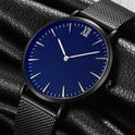 Simple Classic Ultra-thin Roman Scale Steel Mesh Watch