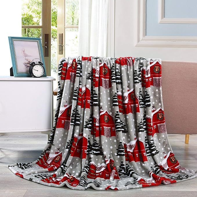 Christmas Flannel Blanket 3D Printing Nap Quilt