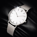 Simple Classic Ultra-thin Roman Scale Steel Mesh Watch