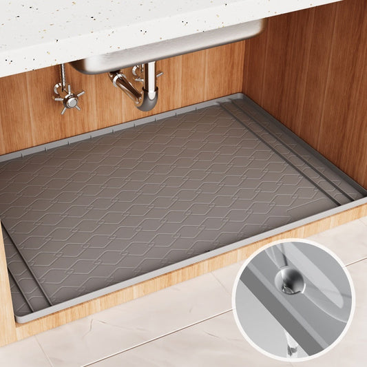 Sink Mat Cabinet Pad Silicone Stain-resistant Waterproof Cabinet Protective Pad Bathroom Cabinet Tray