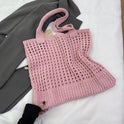 Women's Hollow Knitted Large Capacity Shoulder Bag