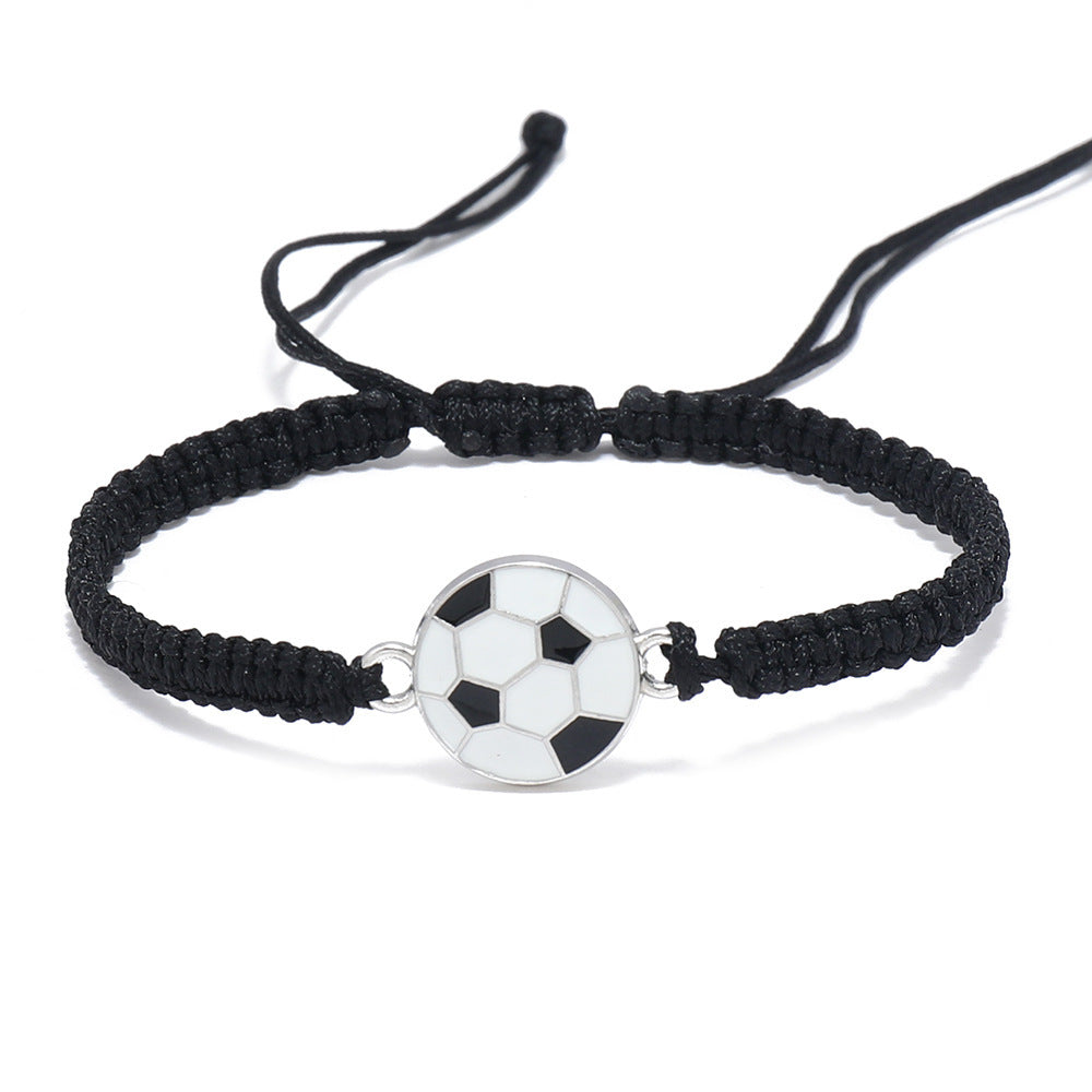 Braided Sport Bracelets, Sports Accessories Adjustable, Baseball, Volleyball, Basketball, Soccer, Football Jewelry For Fans, Ideal For Birthday Or Halloween Gifts