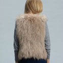 Faux Fox Fur Ladies Short Vest Jacket