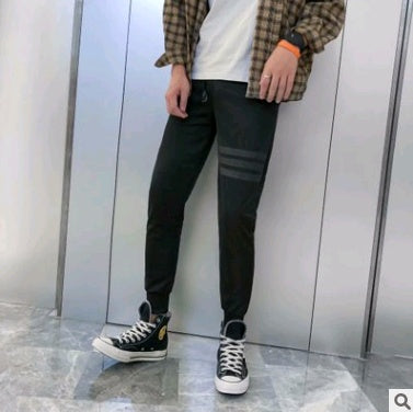 new men's England beam trousers casual sweatpants regular thin pants