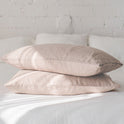 Ins Style Solid Color Linen Pillowcase Rectangular Envelope One-pair Package Thick Plain Pillow Case One Piece Dropshipping