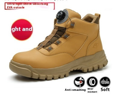 High Top Safety Shoes For Men All Seasons Anti-smash And Anti-puncture