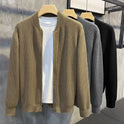 Double Zipper Cardigan Sweater Men's Knitwear Coat