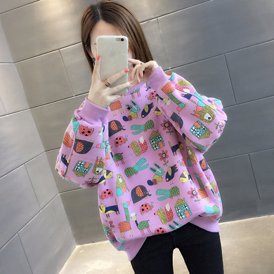 Early autumn loose long sleeve thin sweater