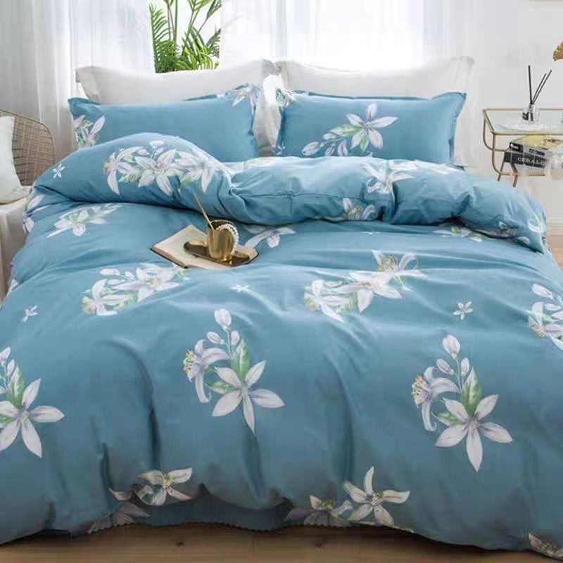 Skin-friendly Quilt Cover Brushed One-piece Double Duvet Cover Bed