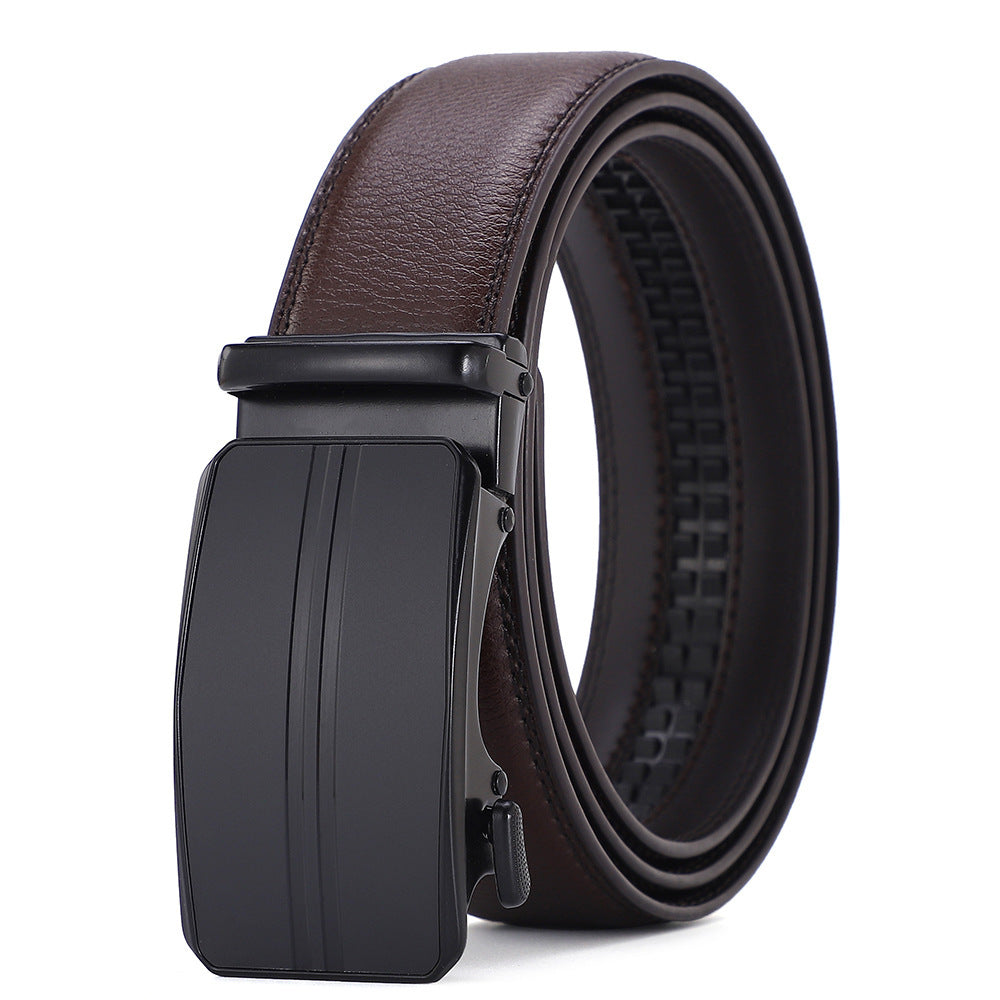 Zinc Alloy Automatic Buckle Jeans Belt