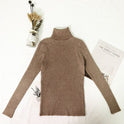 Women's Knit Sweater, Turtleneck Winter Pullover